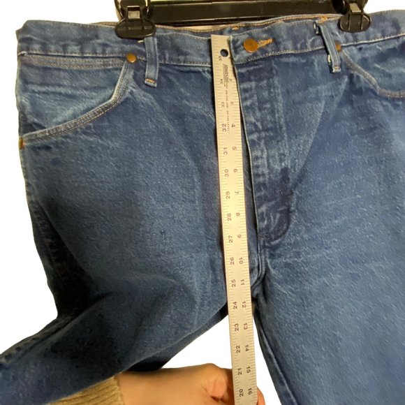 Vintage Wrangler Mens Jeans Sz 38x32 (38x30.5) Cowboy Cut Medium Wash - Picture 8 of 13